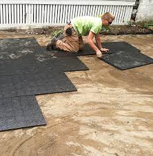 how to install a paver patio base