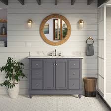 bathroom vanity marine gray carrara