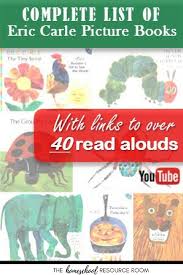 10 cards & laces by eric carle. Complete Eric Carle Book List With Links To Read Alouds The Homeschool Resource Room