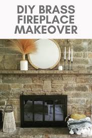 How To Spray Paint A Brass Fireplace