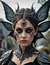 dark fairy costume fancy dress face