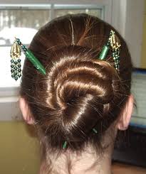 These look are quite popular and are quite easy to. Hairstyles For Hair Sticks 9 Steps With Pictures Instructables
