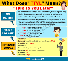 ttyl meaning what does ttyl mean 7esl