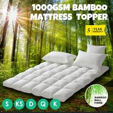 all size 1000gsm bamboo fibre pillowtop