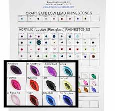 Craft Safe Rhinestone Color Chart