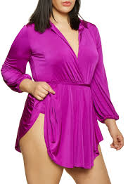 Plus Size Faux Wrap Ruffle Overlay Bodysuit Products In