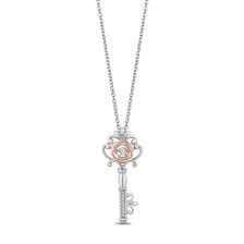 diamond key pendant necklace