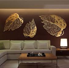 Metal Leaf And Modern Lady Wall Art For