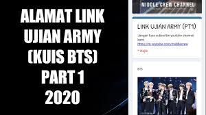 Jungkook (bts) facts and profile. Alamat Link Ujian Army Kuis Bts Terbaru Part 1 Tahun 2020 Kpop Super Concert Di Sctv Youtube