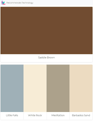 barbados sand brown color palette