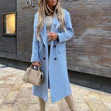 Ladies Fashion Casual Long Trench Coat
