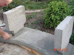 concrete garden bench how to make