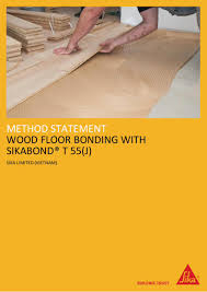 method statement wood floor bonding