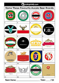 Invitations (that you can type your own text into), beer tasting cards, beer bottle labels (in two sizes), beer trivia . Company Logos 012 Favourite Aussie Beers Quiznighthq