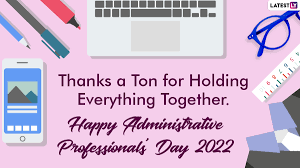 Happy Admin Day 2022 Greetings ...