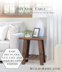 Build A Diy Side Table Build Basic
