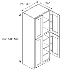 tp308424 tall pantry double door