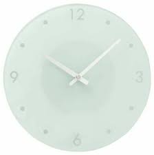 argos home wall clock chrome 10 00
