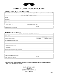 employee termination form pdf fill