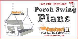 porch swing plans free pdf