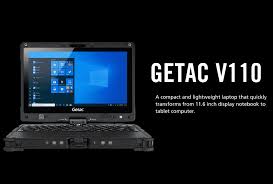 getac debuts v110 rugged laptop with