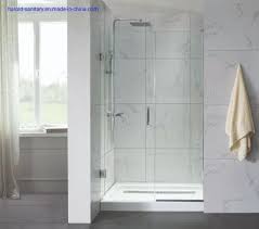 customized straight hinge shower door