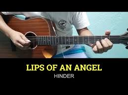 lips of an angel hinder easy guitar