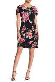 Floral Print Wrap Skirt Dress