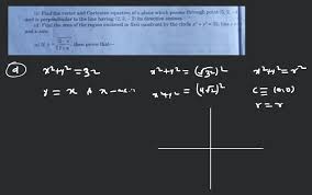 Find The Vector And Cartesian Equation