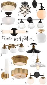 Favorite Light Fixtures Vanity Lights Flush Mounts And Bathroom Plans Nesting With Grace
