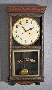 antique waterbury regulator wall clock