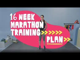 16 week marathon training plan you