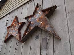 Diy Tin Metal Signs Star Light