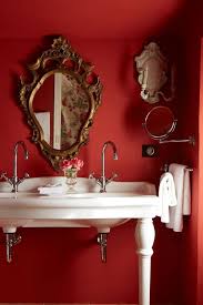 <p>explore the wide new selection of bathroom vanities now available at rejuvenation. 44 Cool And Bold Red Bathroom Design Ideas Digsdigs