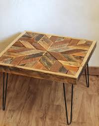 Pallet Coffee Table With Star Pattern