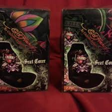 Set Of 2 Ed Hardy Car Seat Cover