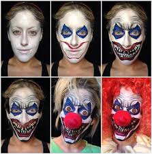 scary clown halloween makeup