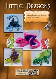 Witchwolfweb Creations Charts Little Dragons Crochet Pattern