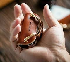 Genuine Leather Key Wallet Keychain Edc
