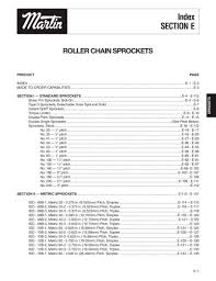 Roller Chain Sprockets Martin Sprocket Gear Pdf