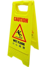 yellow plastic a stand 6 safetysigns sg