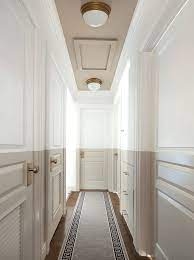 a long narrow hallway help for a dark