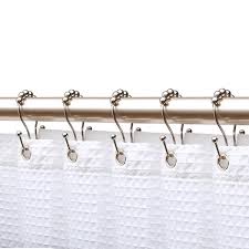 double roller ball shower curtain rings