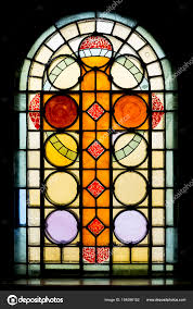 Stained Glass Window In Church Stock Editorial Photo