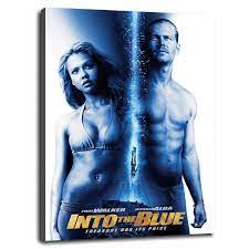 Amazon.com: ENSEAL Into The Blue Wall Art Into The Blue Movie Canvas Prints Sexy  Beauty Poster For Home Office Decorations With Framed 20x16: Posters &  Prints