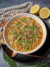 brown rice and lentil soup skinny spatula