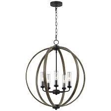 Allier 28 High Wood Iron Outdoor Hanging Chandelier Light 56n34 Lamps Plus