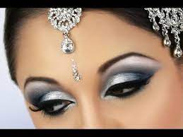 blue smokey eye bridal makeup