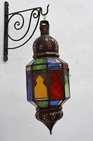 Moroccan Coloured Glass Ceiling Lights