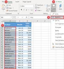 replace multiple values in excel